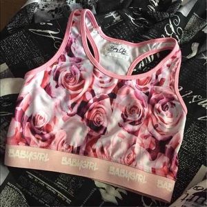 XS Baby Girl Rose Sports Bra